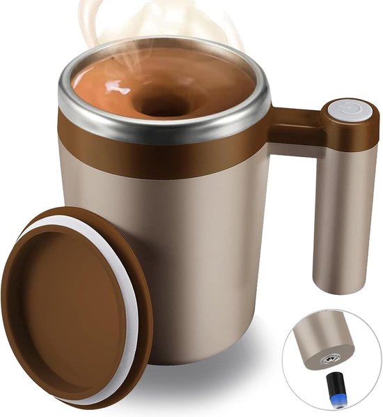 Automatischer Rührbecher, Wiederaufladbarer Automatischer Magnet Kaffeebecher, Wasserdichter Automatischer Rührbecher, Zur Zubereitung Von Milch/