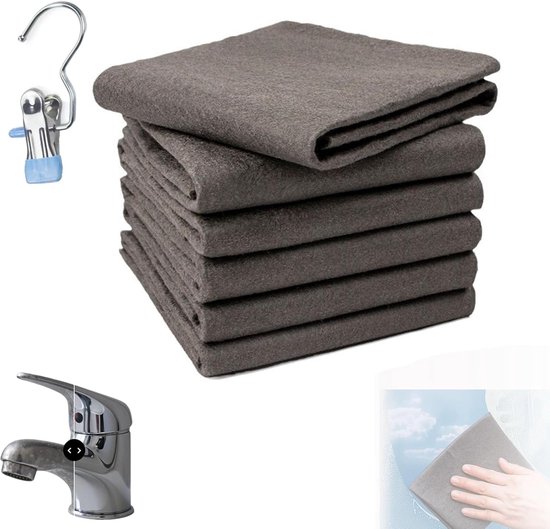 Mikrofasertücher Ultra-absorbierendes Nanofaser-antikalktuch Magic Clean Cloth Effiziente Reinigung Von Spiegeln Autoscheiben Küche Und Bad 5 30 30