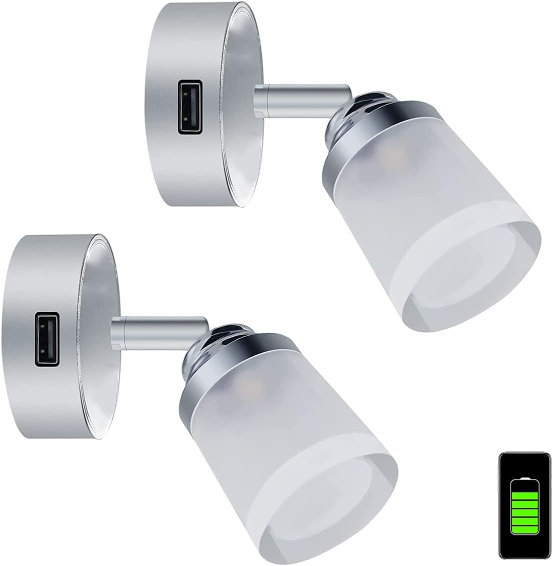 12v Led-leseleuchte Mit Usb-anschluss, 3w-wandstrahler Mit Touch-schalter, Dimmbare Nachttischlampe Für Wohnmobil, Boot, Wohnwagen Cjy