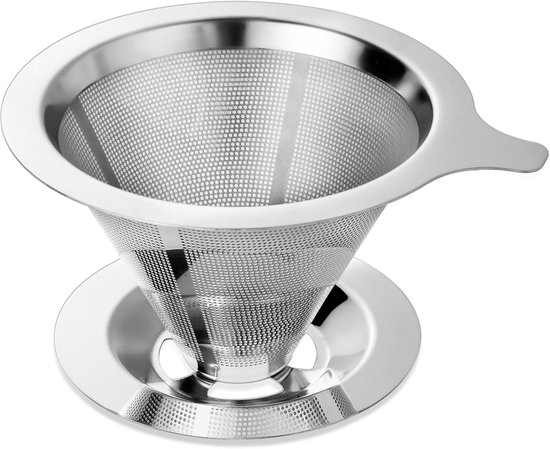 Permanenter Kaffeefilter Ausgießkegel Manueller Tropffilter Praktisches Kaffeezubehör Teefilterzubehör Leicht Zu Reinigende, Papierlose Kaffeemas
