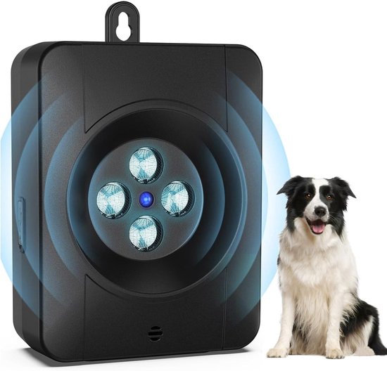 Antibellgerät Für Hunde, Automatisches Antibellgerät, Ultraschall Antibellgerät Für Kleine Und Große Hunde, Ip45 Wasserdicht & 10 M Reichweite, A