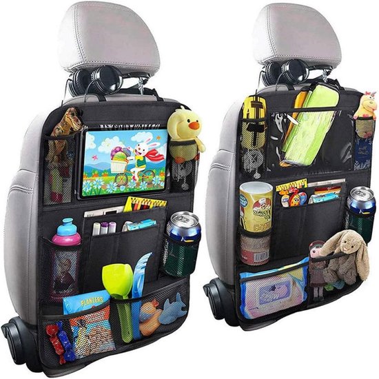 Autositz-organizer 2-teiliger Kindersitzschutz Geeignet Für Ipads Bis 10 Zoll Kindersitz-organizer Mit 9 Fächern Zur Aufbewahrung Von Spielzeug X 42