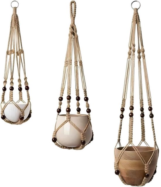 3-teiliges Schutznetz Für Blumentöpfe 3 Haken 60 Cm 74 Cm 89 Cm Schutznetz Für Blumentöpfe Geeignet Für Balkone Atmungsaktives Netz Geeignet Für