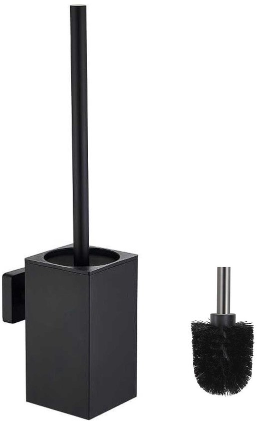 Wc Bürste Und Bürstenhalter Set Freistehender, Quadratischer Wc Bürstenhalter Aus Edelstahl Wandmontage Mit Bohrlöchern Bürstenhalter Mit Deckel