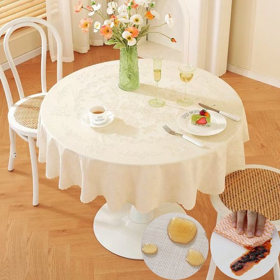 Wasserfeste, Öl Und Hitzebeständige Tischdecke Pflegeleichte Rechteckige Tischdecke Pvc Material Nicht Waschbar Für Hochzeiten, Bankette Und Teep