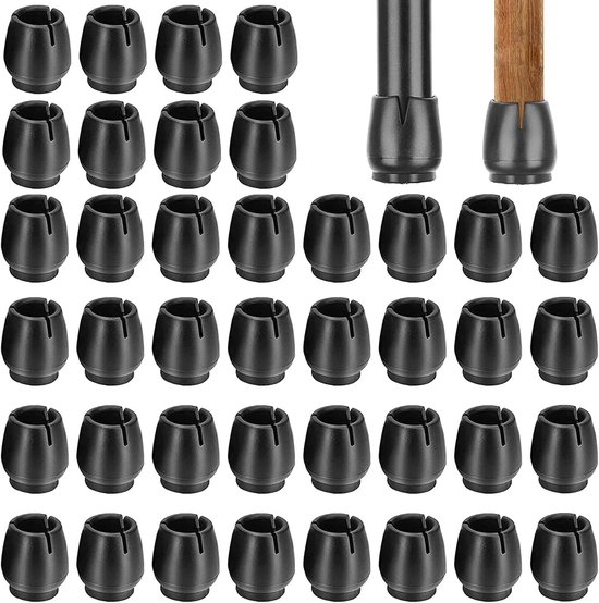 40 Stück Gummikappen Für Stuhlbeine, Runde Stuhlkappen, Schutzkappen Für Stuhlbeine, Stuhlbeinschoner, Bodenschoner Für Stuhlbeine Mit Einem Durc