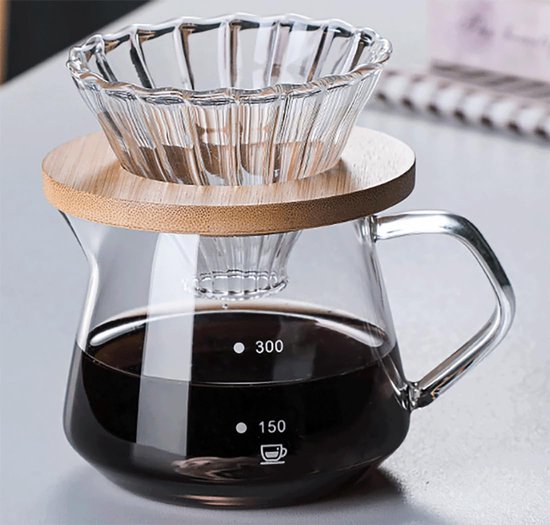 Kaffeemaschine Kaffeemaschine In Einer 300 Ml Glaswasserflasche Mit Glaskaffeefilter, Für Zuhause Oder Büro, 1 2 Tassen.
