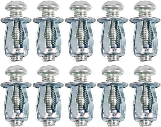 Hohlwandanker Aus Metall 10 Stück M4 Extra Kurze Hohlwandanker Hohlwandbefestigungen Für 0-5 Mm Türwände Aluminiumblech Eisenblech Holzplatte 20 20 Mm