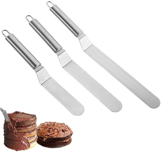 3 Teiliges Butterschaber Set Kuchenschaber Aus Edelstahl Teigschaber Mit Winkel Das Perfekte Backwerkzeug Für Zuhause, Restaurants, Bäckereien, H