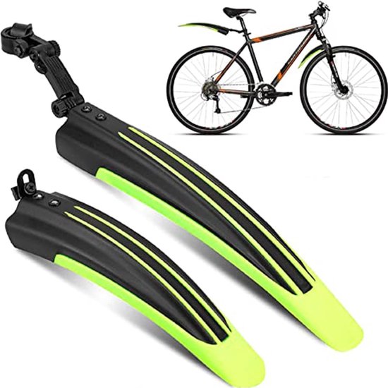 2 Universelle Fahrradschutzbleche, Verstellbare Vorder Und Hinterradschutzbleche, Passend Für 20 , 22 , 24 Und 26 Zoll Mountainbike Räder Fluores