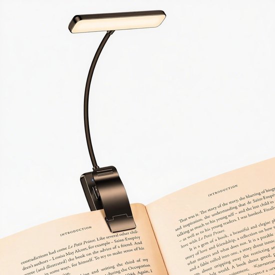 1 Led Buchlampe Leselampe Mit Speicherfunktion 3 Augenschutzmodi Stufenloses Dimmen Lange Akkulaufzeit 360° Flexible Bettleuchte