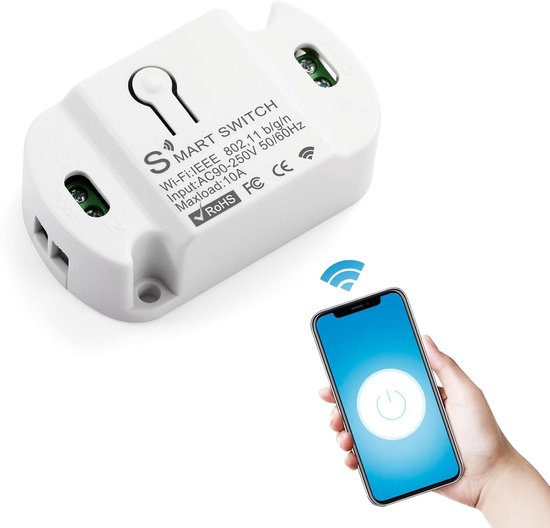 Intelligenter Wlan-schalter Für Die Hausbeleuchtung Mit Unterstützung Für Sprachsteuerung Und Timerfunktionen, Steuerbar Über Eine App.