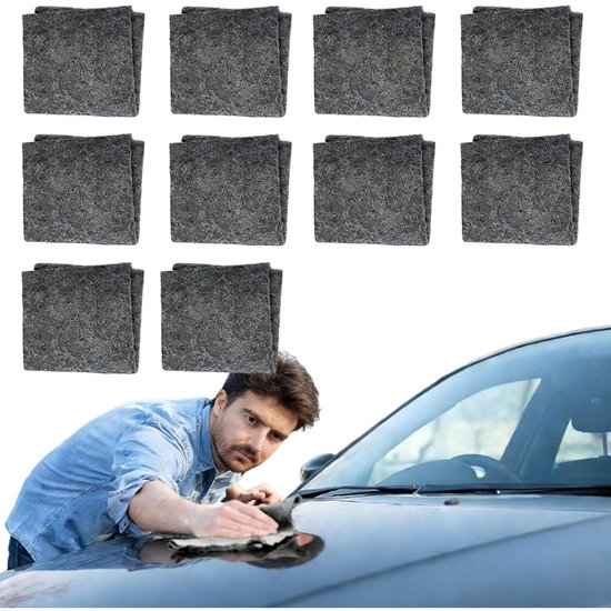 Kratzerentfernungstuch 10 Teiliges Set Magisches Poliertuch Nano Reinigungstuch Multifunktionaler Kratzerentferner Magisches Autopoliertuch Autok