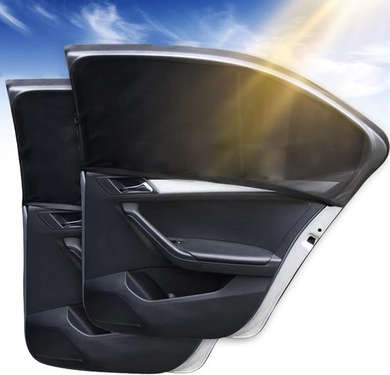 2-teiliges Auto-sonnenschutzset Auto-sonnenschutzabdeckung Baby-auto-sonnenschutz Sonnenschutz Für Die Meisten Autos Blockiert Mehr Als 98 Der Schwarz