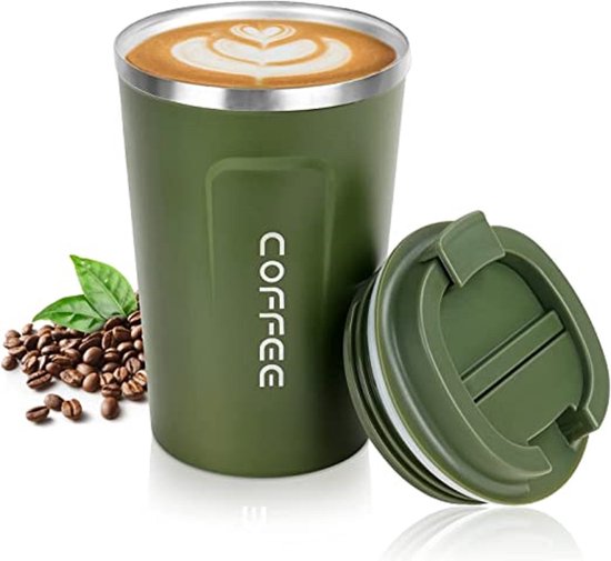 Thermobecher Kaffeebecher Aus Edelstahl Doppelwandig Isoliert Auslaufsicher Reisebecher Mit Deckel Kaffeebecher Für Unterwegs Thermobecher Für Ml