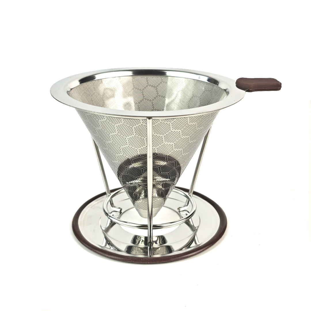 Filterkaffeemaschine Mit Edelstahlfilter, Leicht Zu Reinigen, Papierloser Filter, Konischer Filterhalter Mit Herausnehmbarer Tasse.