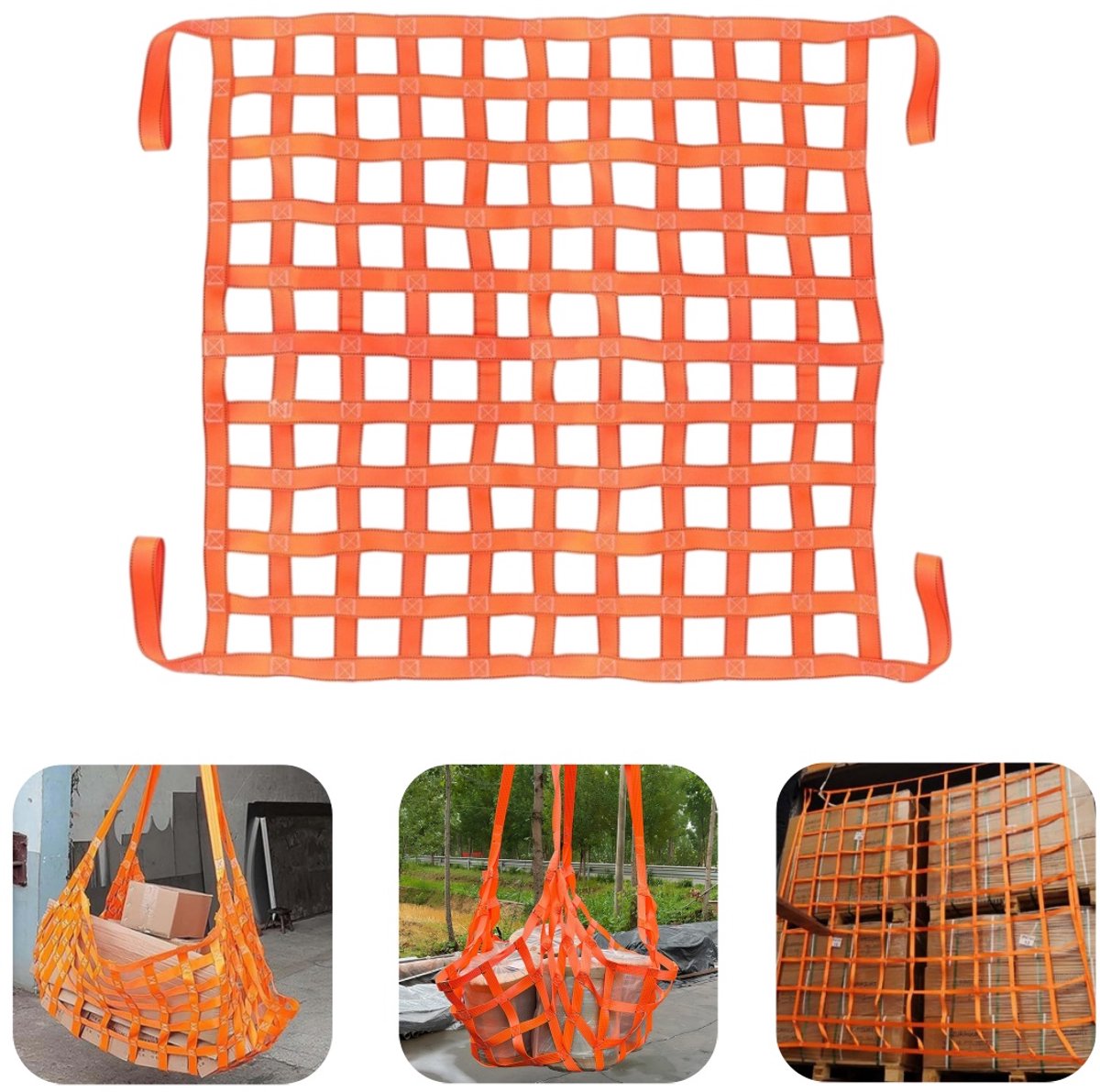 Lastenhebenetz – Containerschutznetz – Krannetze – Warentransportbarriere – Industriegewebenetz – Frachthebenetz – Flaches Hebenetz
