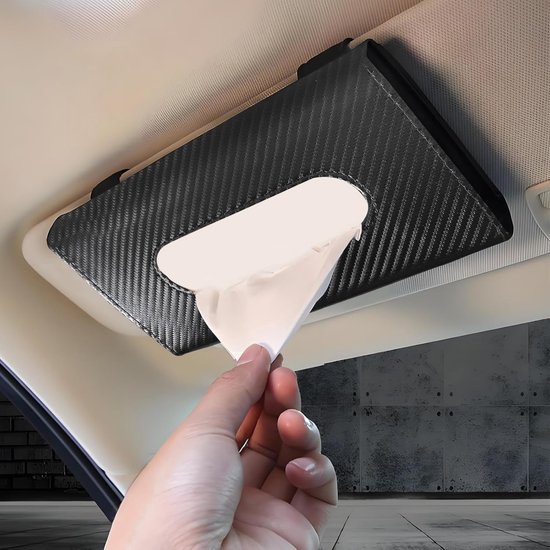 Auto-taschentuchhalter Leder-taschentuchhalter Für Die Sonnenblende Rechteckiger Taschentuchhalter Gesichtsmaskenhalter Für Die Sonnenblende Für