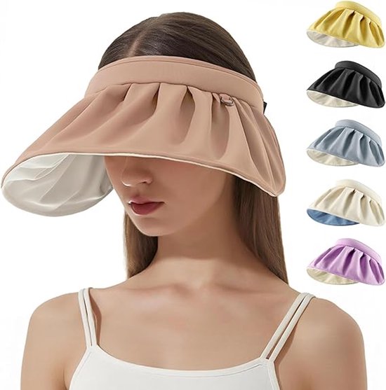 Damen Sonnenschutz Mit Clipverschluss Faltbarer Golf Nackenschutz Mit Breiter Krempe Aufrollbarer Sonnenhut Mit Uv Schutz