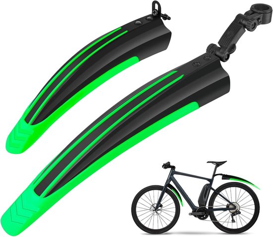 Fahrradschutzbleche, 2er Set, Universell Verstellbar Für Vorder Und Hinterrad, Für Mountainbikes Und Rennräder, Spritzwassergeschütztes Fahrradzu