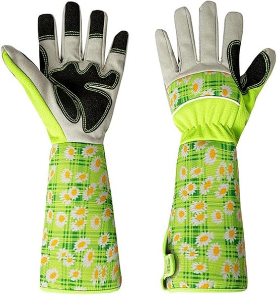 Gartenhandschuhe Für Damen – Atmungsaktive Handschuhe Für Dornige Sträucher – Verlängerter Unterarmschutz – Leichte Gartenhandschuhe – Gartenhandschuhe Mit Dicker Handfläche
