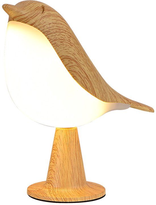 Niedliche Vogellampe Wiederaufladbare Tischlampe Stimmungsvolle Nachttischlampe Nachtlicht Für Kinder 6 W Berührungsschalter Dreistufige Dimmfunk