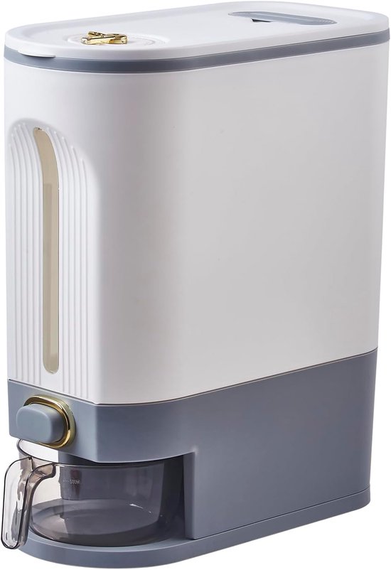 10 Kg Reisbehälter, Großer Getreidebehälter Mit Deckel, Messzylinder, Feuchtigkeitsbeständiger Haushaltsgetreidebehälter, Eimer Für Die Küche, So