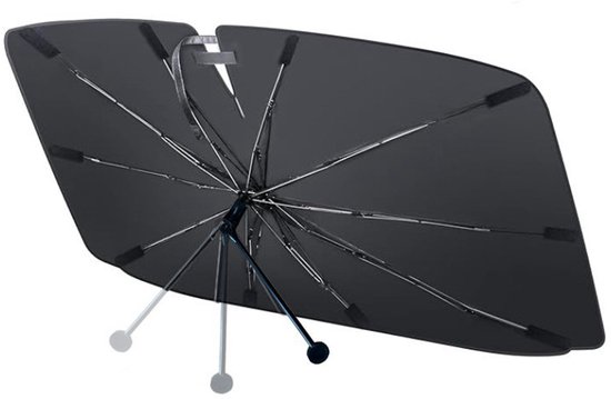 Auto-sonnenschutzschirm 140 X 75 Cm, Faltbarer Auto-sonnenschutzschirm Mit Uv-schutz, Für Die Meisten Pkw, Suvs Und Lkw