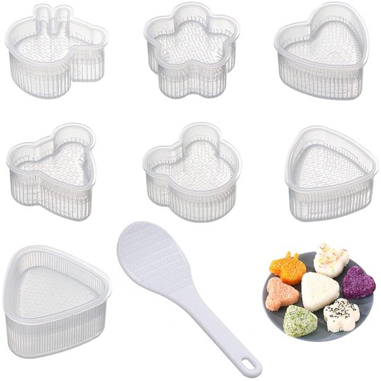 8 Teiliges Sushi Set Reisbällchenform Mini Reisbällchenform Sushi Form Für Kinder Inklusive Reislöffel Diy Reisbällchenform Küchenhelfer Für Snac