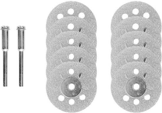 Diamantschleifscheibe, 20 Stück, 22 Mm Schleifscheibe Mit 4 Dornschäften Für Rotationswerkzeuge, Schleifscheiben Für Glas Edelsteine