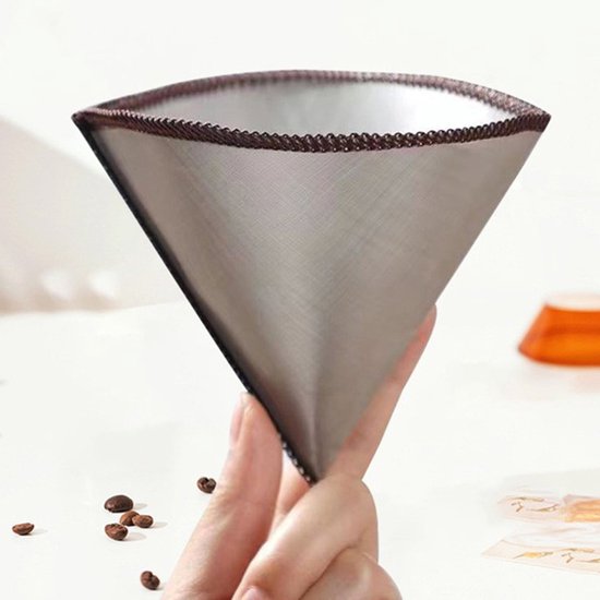 Kaffeefilter Aus Edelstahl, Ultrafeines, Permanentes Kegelfiltergewebe, 3 4 Tassen, Edelstahl Kaffeefilter Aus Metall Für Kaffeemaschinen Und And