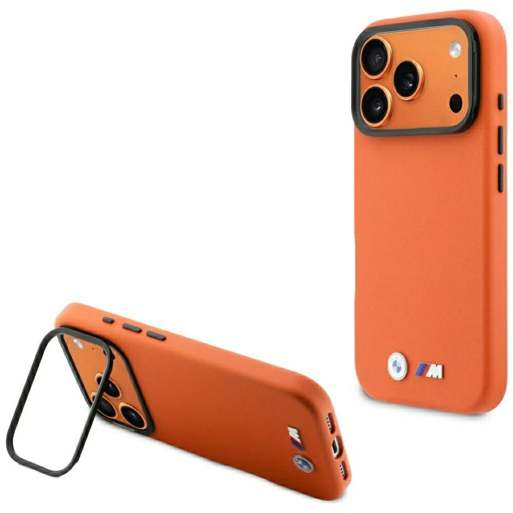 Bmw M Metal Logo Magsafe Hülle Für Iphone 17 Pro Orange