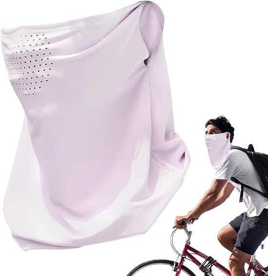 Set Mit 2 Gesichtsmasken Mit Upf 50+ Sonnenschutz Aus Eiskaltem Material – Atmungsaktiv, Elastisch Und Für Alle Outdoor-aktivitäten Geeignet, Rosa