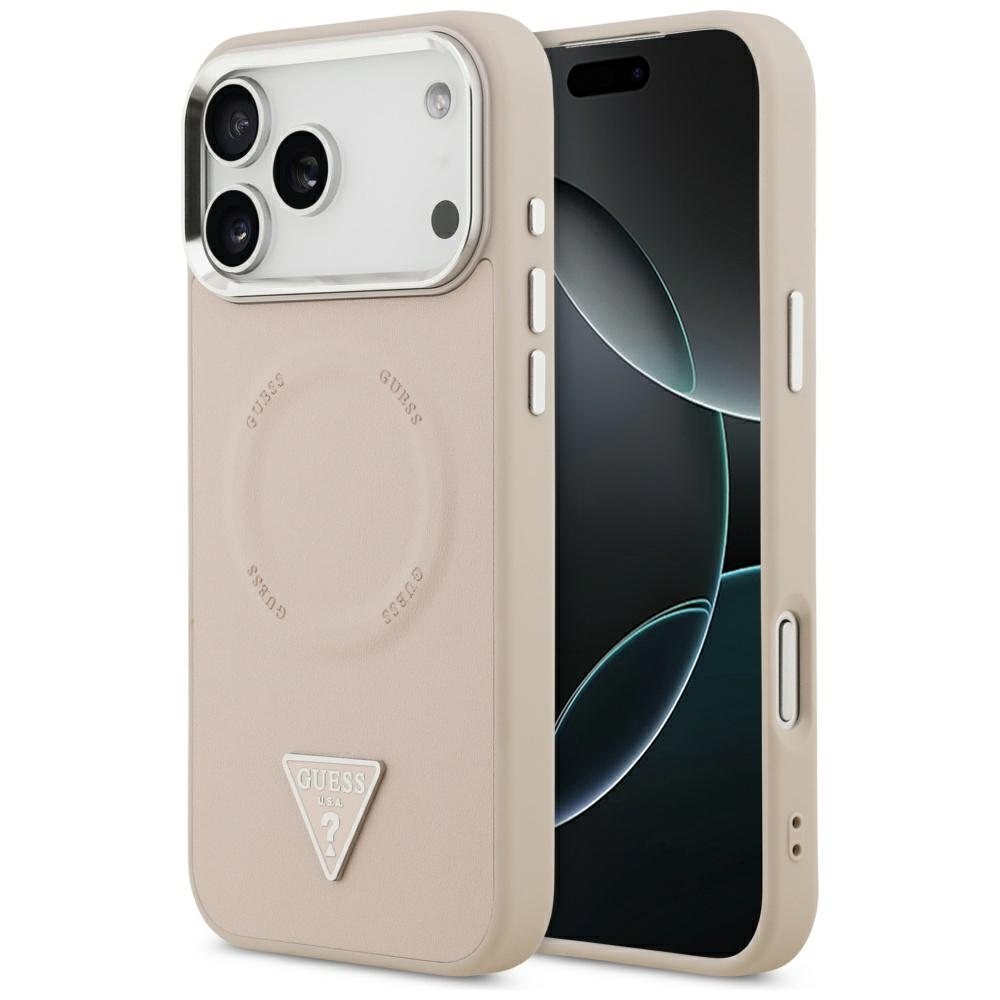Guess Triangle Logo Magsafe Hülle Für Iphone 17 Pro Pink
