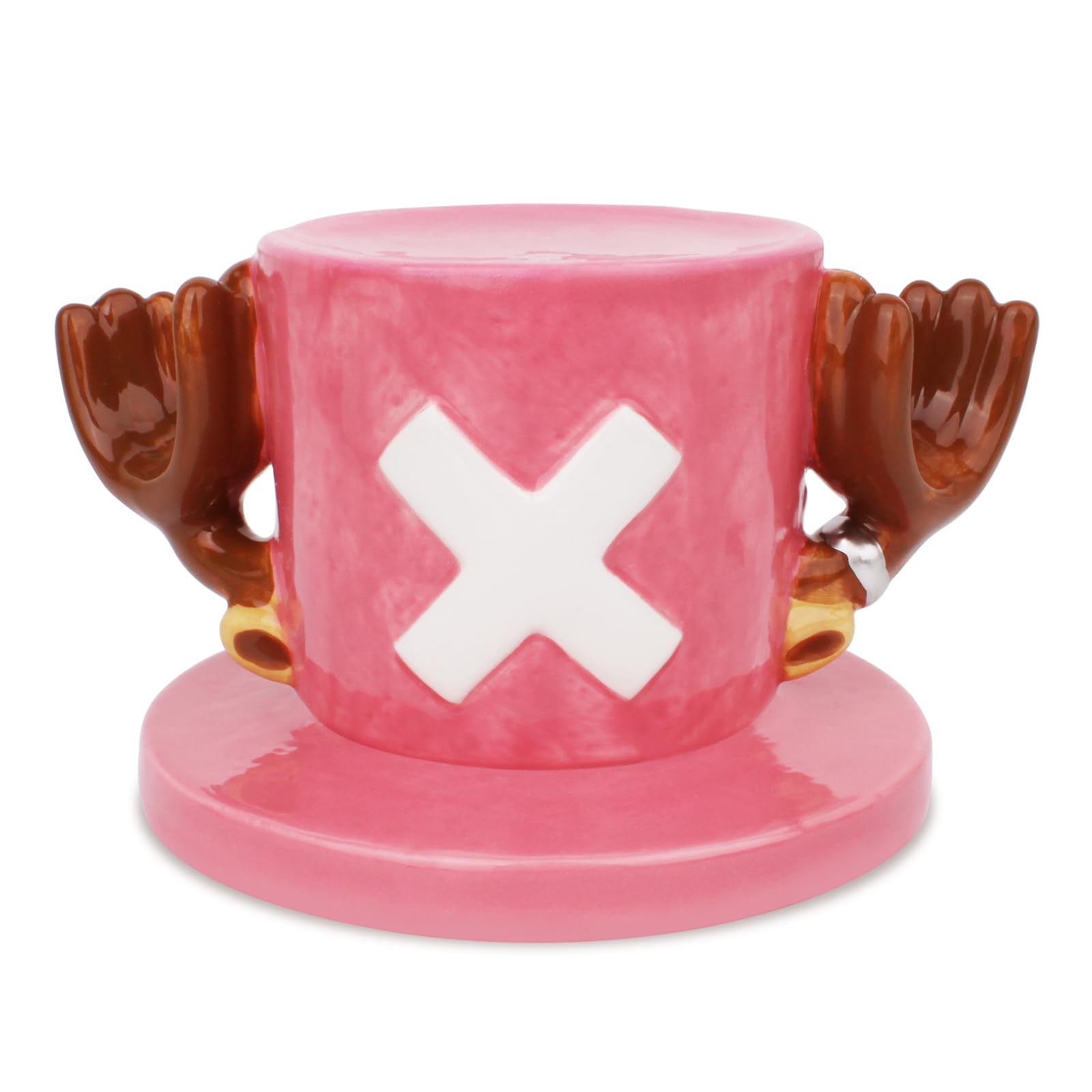 Hacocola - One Piece Keramik-kaffeebecher, Ruffys Strohhut, Geschenkset Für Anime-fans (ruffy)