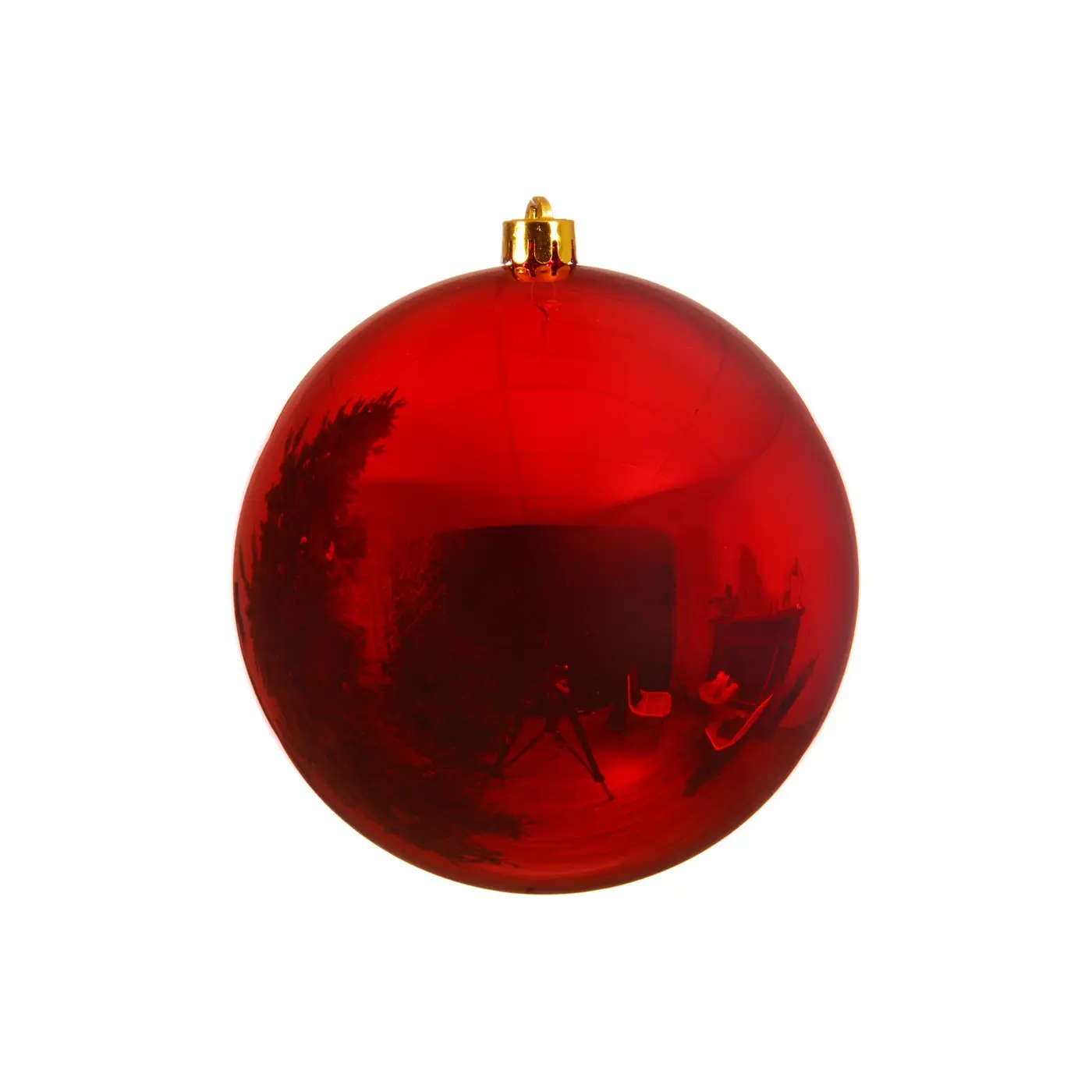 Bruchfeste Outdoor Xl Weihnachtskugel Christmas Red Rot Ø 20 Cm Aus Kunststoff