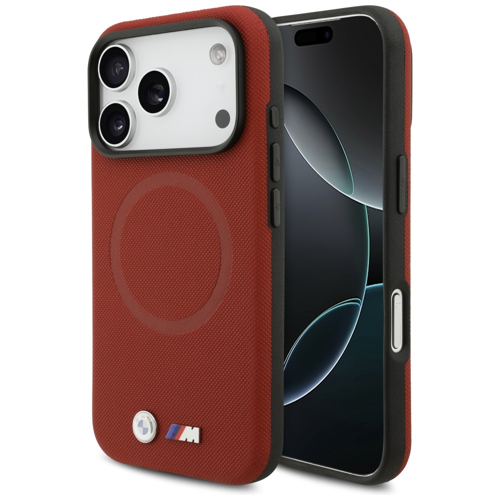 Bmw M Fw Magsafe Hülle Mit Metalllogo Für Iphone 17 Pro, Rot
