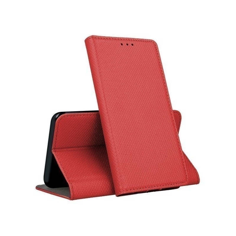 Schutzhülle Für Samsung Galaxy A9 2018, Geschlossene Smart-magnet-hülle, Rot + Glas
