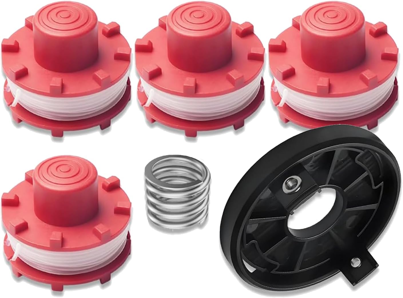 Set Mit 4 Ersatzspulen Für Einhell Ge-ct 36/30 Li E Freischneider, 1 Ersatzspulenkappe, 1 Schneidkopf, Für Einhell Ersatzspulen 3405096