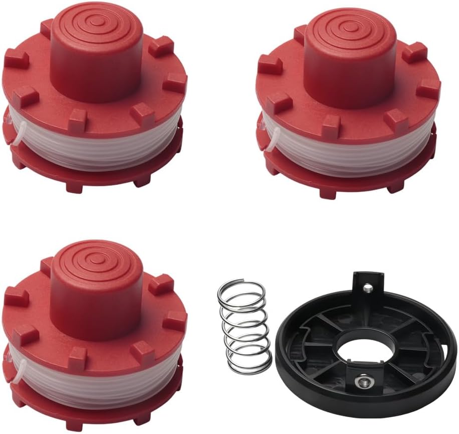 Set Mit 3 Ersatzspulen Für Einhell Ge-ct 36/30 Li E Freischneider, 1 Ersatzspulenkappe, 1 Freischneiderkopf