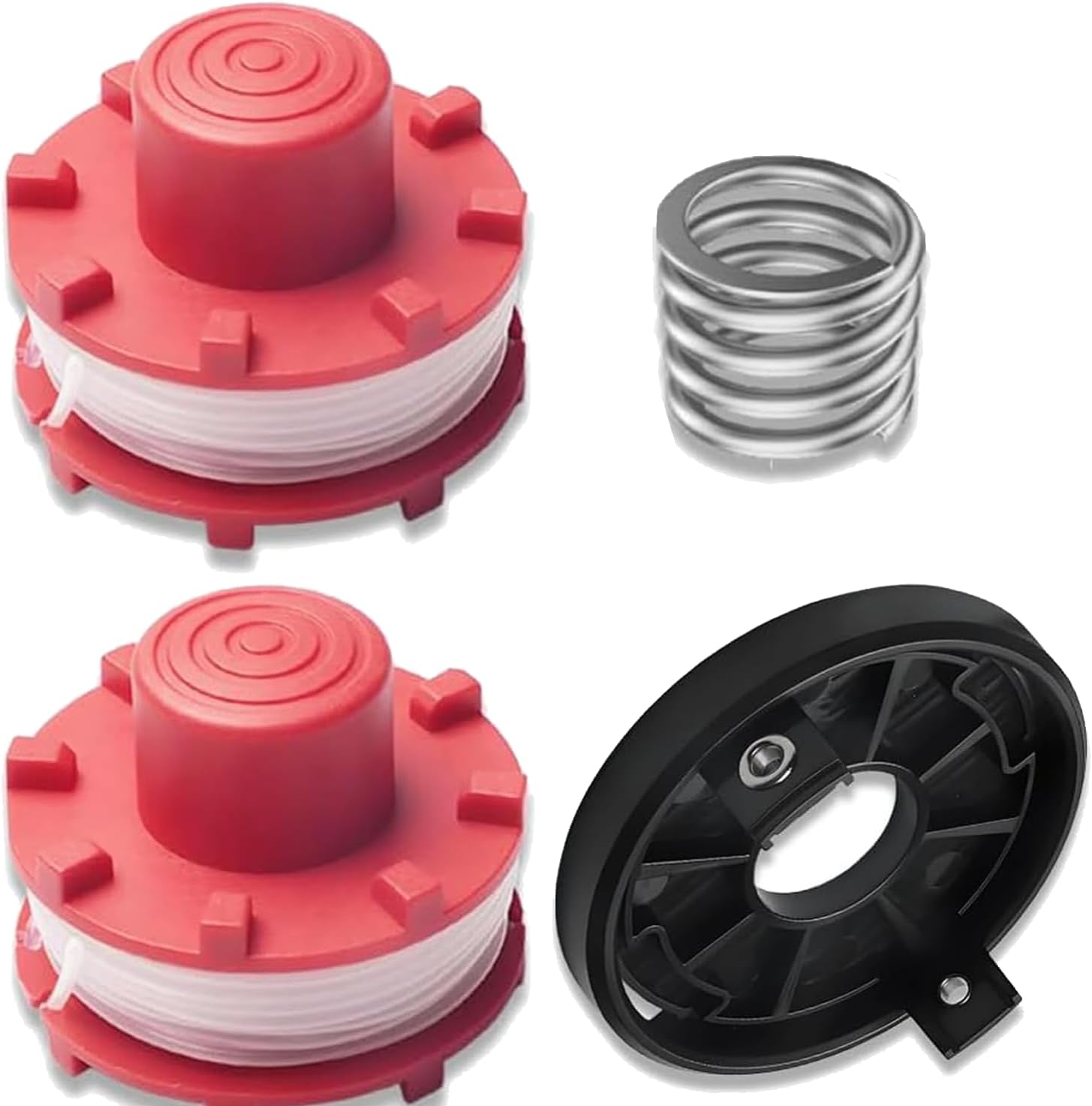 Set Mit 2 Ersatzspulen Für Einhell Ge-ct 36/30 Li E Freischneider, 1 Ersatzspulenkappe, 1 Schneidkopf, Für Einhell Ersatzspulen 3405096