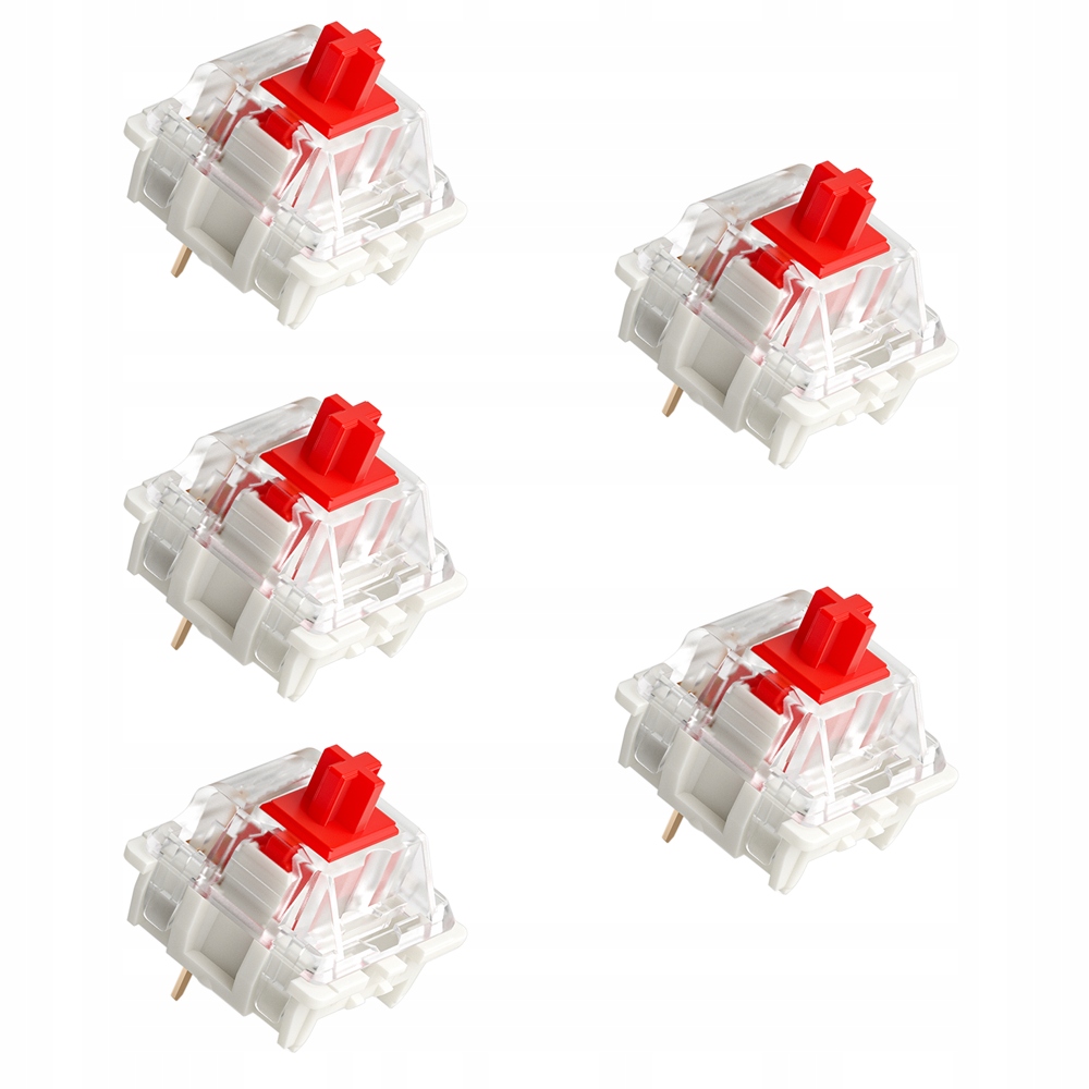 Rk Red Switch Schalter 5 Stück Für Mechanische Tastaturen, Rote Schalter
