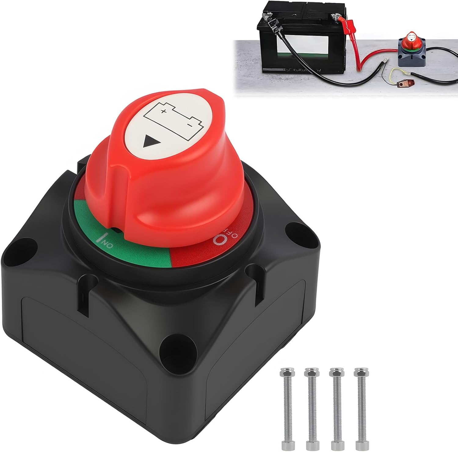 12v-24v-leistungsschalter, 300a-batterietrennschalter, Ein/aus-batterieisolator, Wasserdichter Hauptschalter Für Fahrzeuge Und Boote, Geeignet Für Autos, Motorräder, Yachten, Lkw Und Schiffe