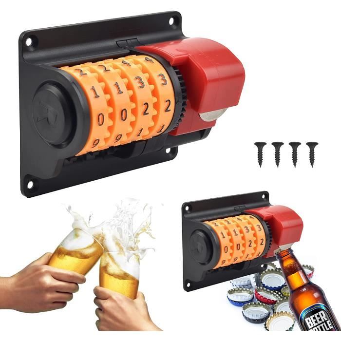 Ein Flaschenöffner Mit Integriertem Flaschenöffner, Ein Wandmontierter Bieröffner, Ein Perfektes Geschenk Für Bierliebhaber, Geeignet Für Zuhause, Küche Und Bar.