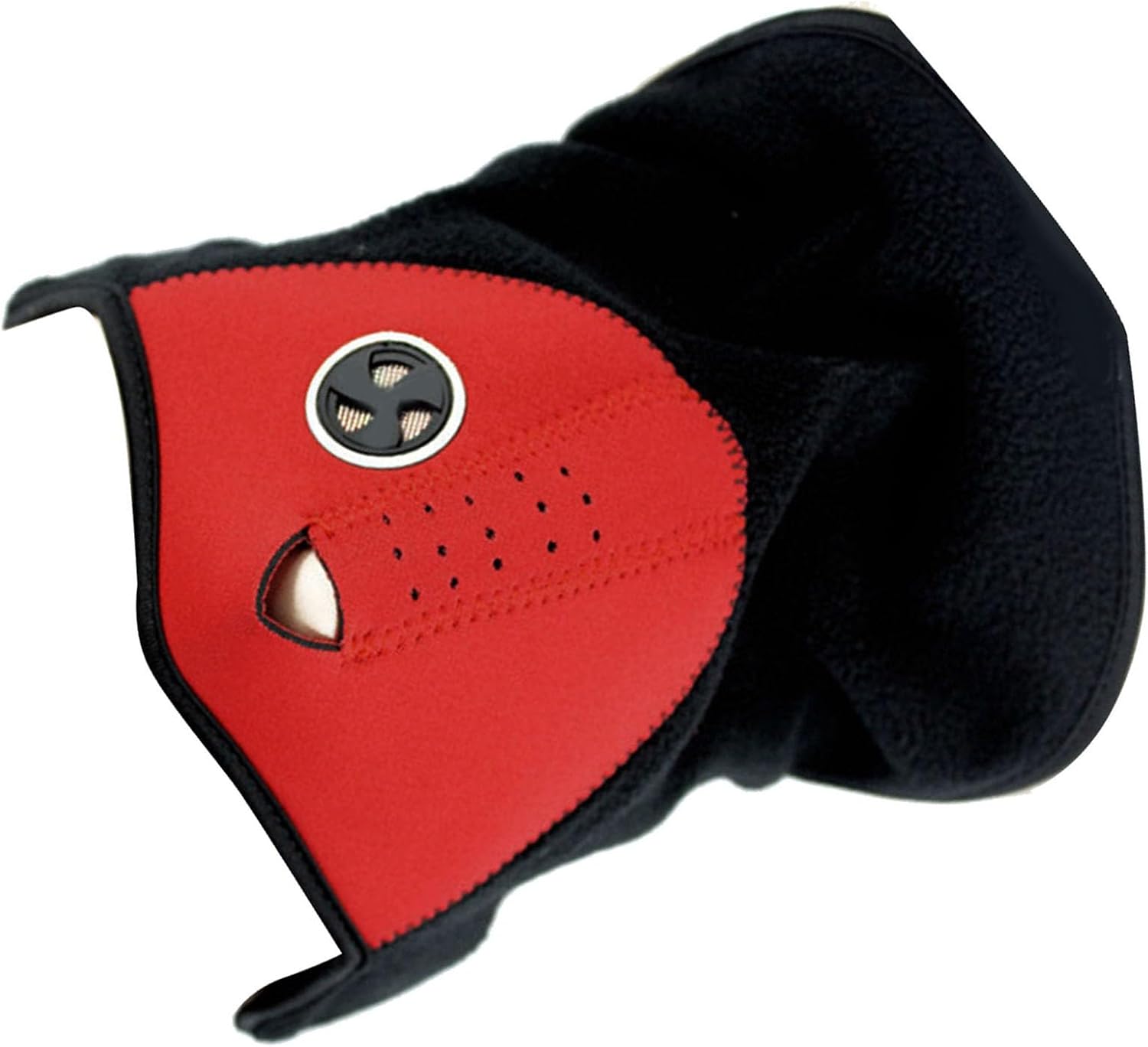 Atmungsaktive Gesichtsmaske Mit Atemlöchern Für Mund Und Nase, Geeignet Zum Radfahren, Motorradfahren, Reiten, Sonnenschutz, Wind-, Regen-, Schnee- Und Winterhitze, Rot