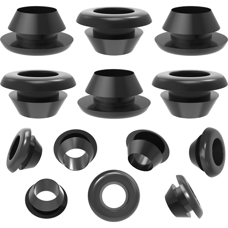 40 Stück Wasserdichte Gummi-kabeltüllen, Runde Gummidichtungen Zum Schutz Von Drähten Und Kabeln, Innendurchmesser 10 Mm, Montagedurchmesser 12 Mm Für Stecker, Boote, Autos