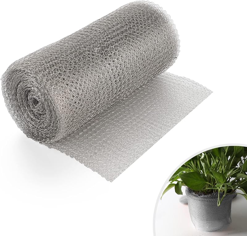 Edelstahlnetz, 12,5 Cm X 6 M, Flexibles Kupfergewebe, Nagetier- Und Schneckenschutznetz, Schutz Für Pflanzensetzlinge Im Garten