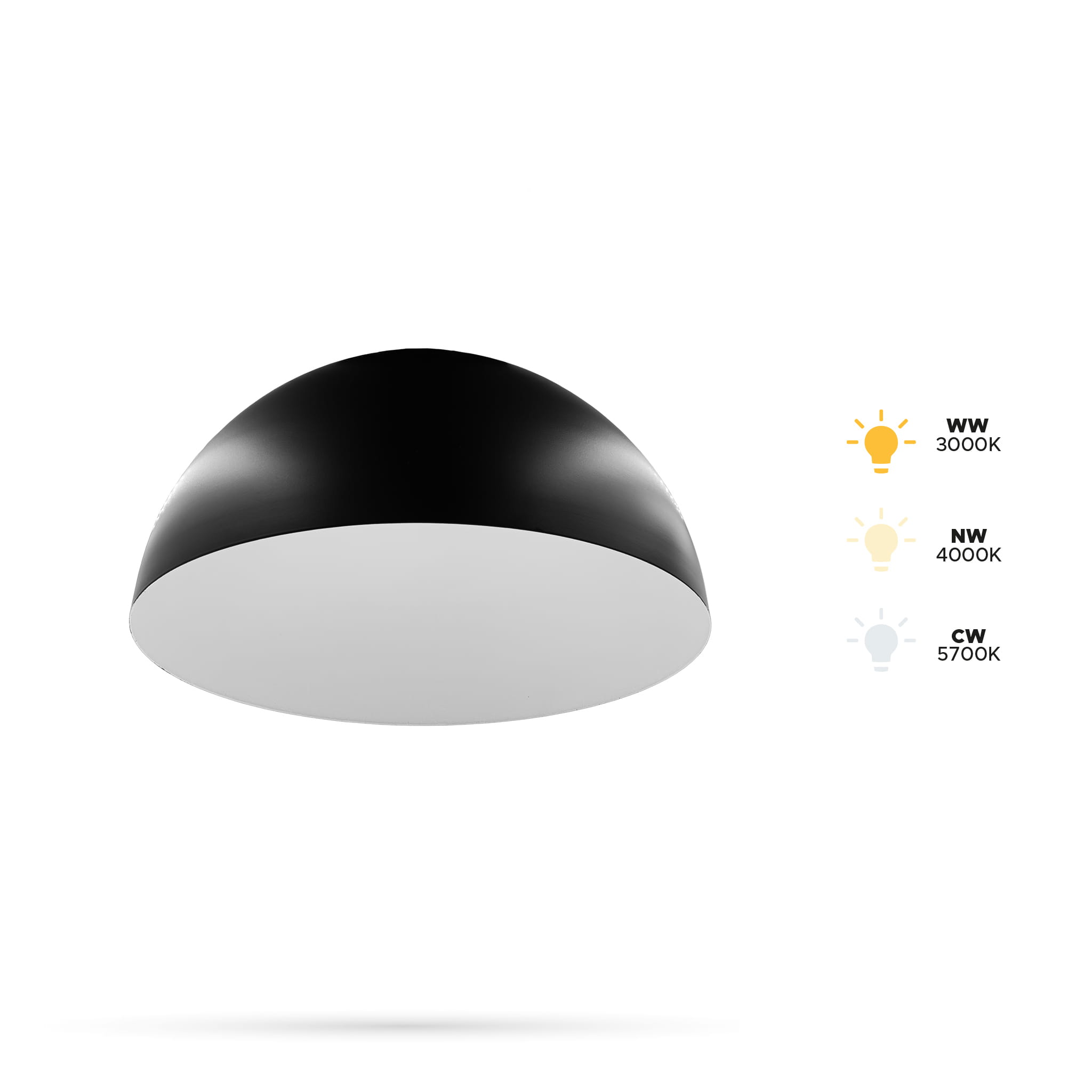 Halbkreisförmige Lampe 18w K300 Für Fiberflex-gurtschienen 48vdc 3cct 3000k, 4000k, 5700k