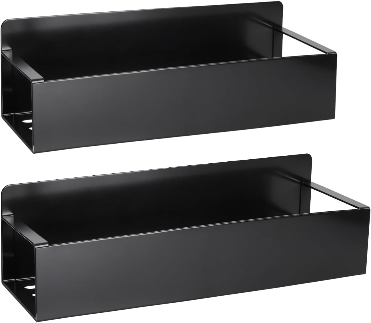 Magnetisches Gewürzregal Aus Kohlenstoffstahl, 2er-set Kein Bohren Für Den Kühlschrank Erforderlich. Gewürzaufbewahrung In Zwei Größen (groß Und Klein) Für Die Küche.