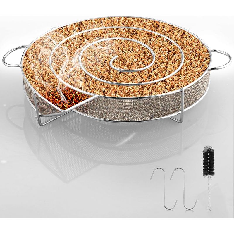 Runder Kaltrauchgenerator, Kaltrauchgenerator Für Räucheröfen, Kaltrauchgenerator Aus Edelstahl, Kalträucherofen Zum Räuchern Von Fleisch Und Fisch, Grillen Und Barbecues